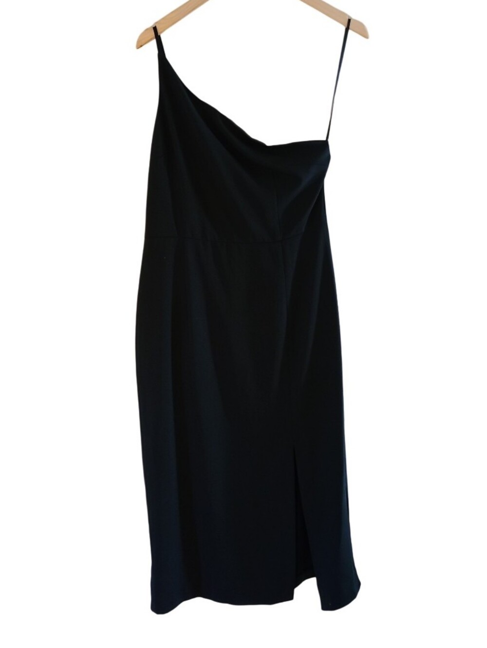 NWT Petal and Pup Xiomar Dress Black One Shoulder Midi Length - Picture 3 of 17